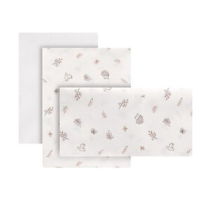 Juego de sábanas 3 piezas para minicuna Calma rosa 