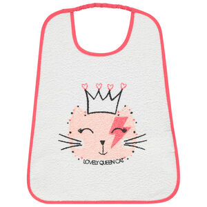 Pack de 2 baberos de rizo estampados de gato 