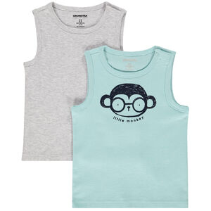 Pack de 2 débardeurs para bebé niño 