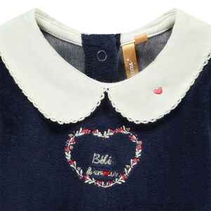 Pelele de terciopelo y tul efecto 2 en 1 para niña bebé 