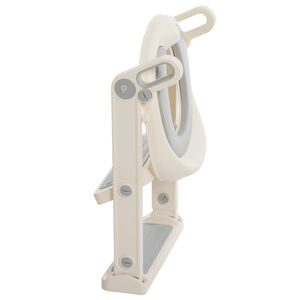 Reductor de inodoro con escalones color crudo 