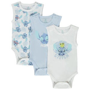 Lote de 3 Bodies sin mangas Stitch Disney para bebé niño Main Lote de 3 Bodies sin mangas Stitch Disney para bebé niño