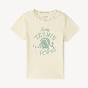 Camiseta de manga corta con estampado de tenis para bebé niño 