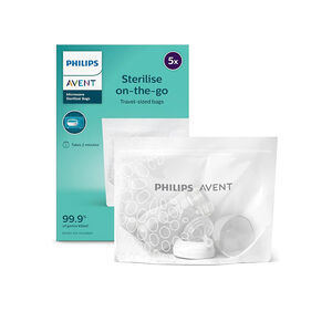 Pack de 5 bolsas para esterilización en microondas 