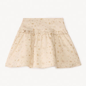 Falda con volantes estampada de cachemira para niña 