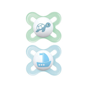 Pack de 2 chupetes silicona Start 0-2M niño (modelo aleatorio) 