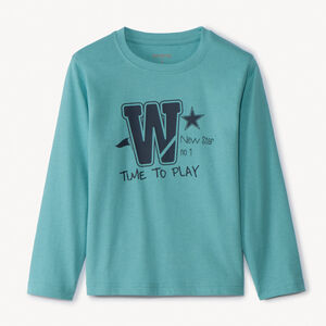 Camiseta de manga larga estampada para niño 