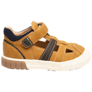 Sandalias de efecto cuero con cierre de velcro para niño 