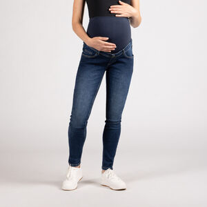 Vaqueros slim de embarazo con banda alta 