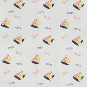 Pelele estampado voiliers para bebé niño - Aperturas diferentes según la edad 