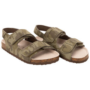Sandalias de velcro con estampado de camuflaje para niño 