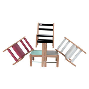 Silla infantil – bicolor natural/ blanco 