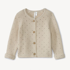 Chaleco de punto de malla calada para bebé 