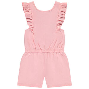 Mono corto sin mangas con volantes para niña 