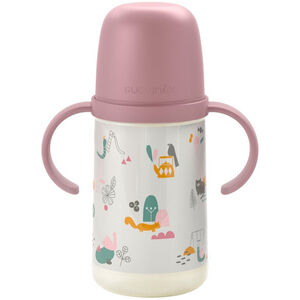 Vaso antigoteo con asas rosa "Walk in the Park" 270 ml 