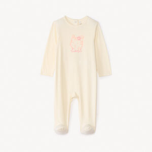 Pijama de jersey con estampado imaginativo para niña. 