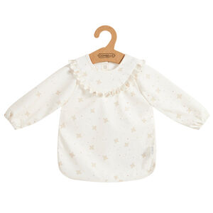 Babero tipo delantal de goma Douce Hirondelle écru 