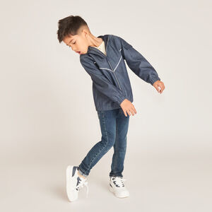 Cortavientos de tela con diseño liso para niño 