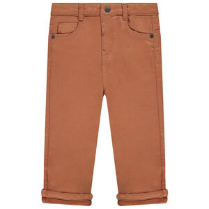 Vaquero forrado de punto jersey con bordado "Volcano" para bebé niño 