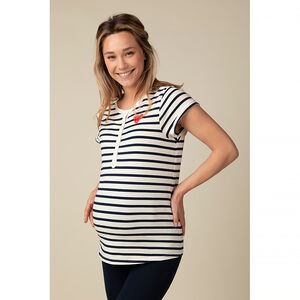 Camiseta premamá de manga corta para pijamas 