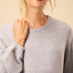 Vestido largo de punto liso para mujer 