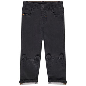 Vaqueros lisos con estampado de tigre y orejas en relieve para bebé niño 