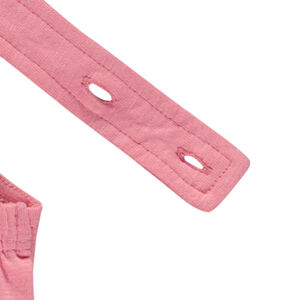 Combishort liso con tirantes ajustables en la espalda para niña 