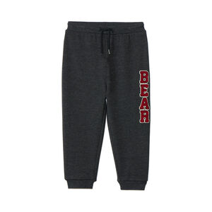 Pantalón de chándal de felpa con parches de efecto bucles para bebé niño 