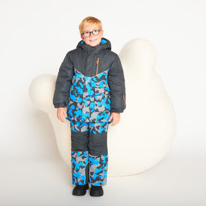 Chaqueta de esquí impermeable con estampado de camuflaje para niño 