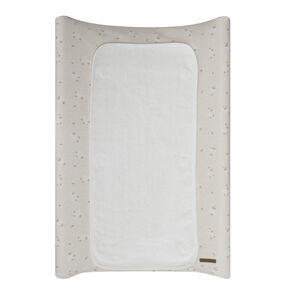 Funda de cambiador con estampado de ovejas La Vie à la Ferme beige 