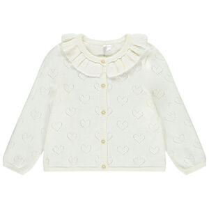 Chaleco de punto de manga larga para bebé niña 