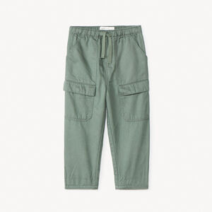 Pantalón cargo de tela lisa para bebé niño 