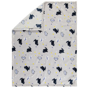 Manta de sherpa con estampado de dinosaurios 