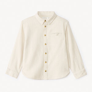 Camisa de manga larga lisa para niño 