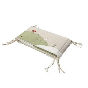 Protector de cuna de 3 paneles en terciopelo La vida en la granja 