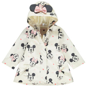 Parka de goma impresa de Minie Disney "all-over" para bebé niña 