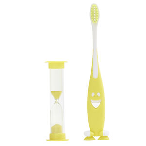 Cepillo de dientes Aloha 2.0 con reloj de arena amarillo 