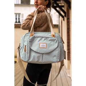 Sac à langer Genève Play print Vert sauge 