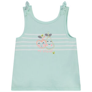 Camiseta sin mangas estampada de tucán para bebé niña 