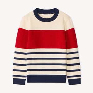 Jersey de rayas de punto fantasía para niño 