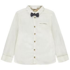 Camisa de manga larga con pajarita para niño 