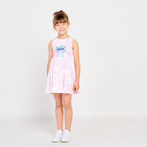 Robe sans manches effet tye & dye Stitch Disney pour fille Main Robe sans manches effet tye & dye Stitch Disney pour fille