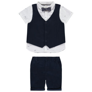 Conjunto de 3 piezas con pajarita para bebé niño 