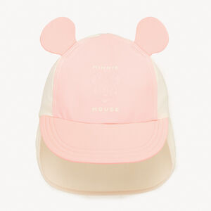 Gorra sahariana anti-UV con orejas Minnie Disney 3D para niña bebé. 