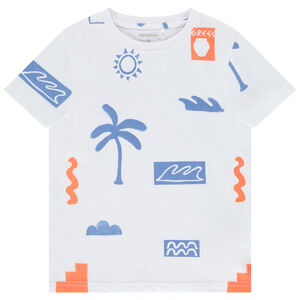 Camiseta de manga corta con estampado fantasía para niño 