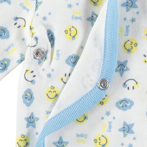 Pack de 2 bodies de manga larga de algodón Smiley Baby para bebé niño 
