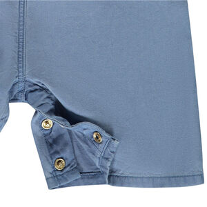 Salopette corta con volantes + cinturón de fantasía para niña 