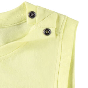 Camiseta sin mangas lisa con print 3D para bebé niño 