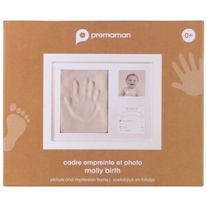 Marco huella bebé con 2 fotos 