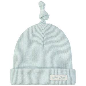 Gorro de nacimiento acanalado con efecto nudo para bebé 